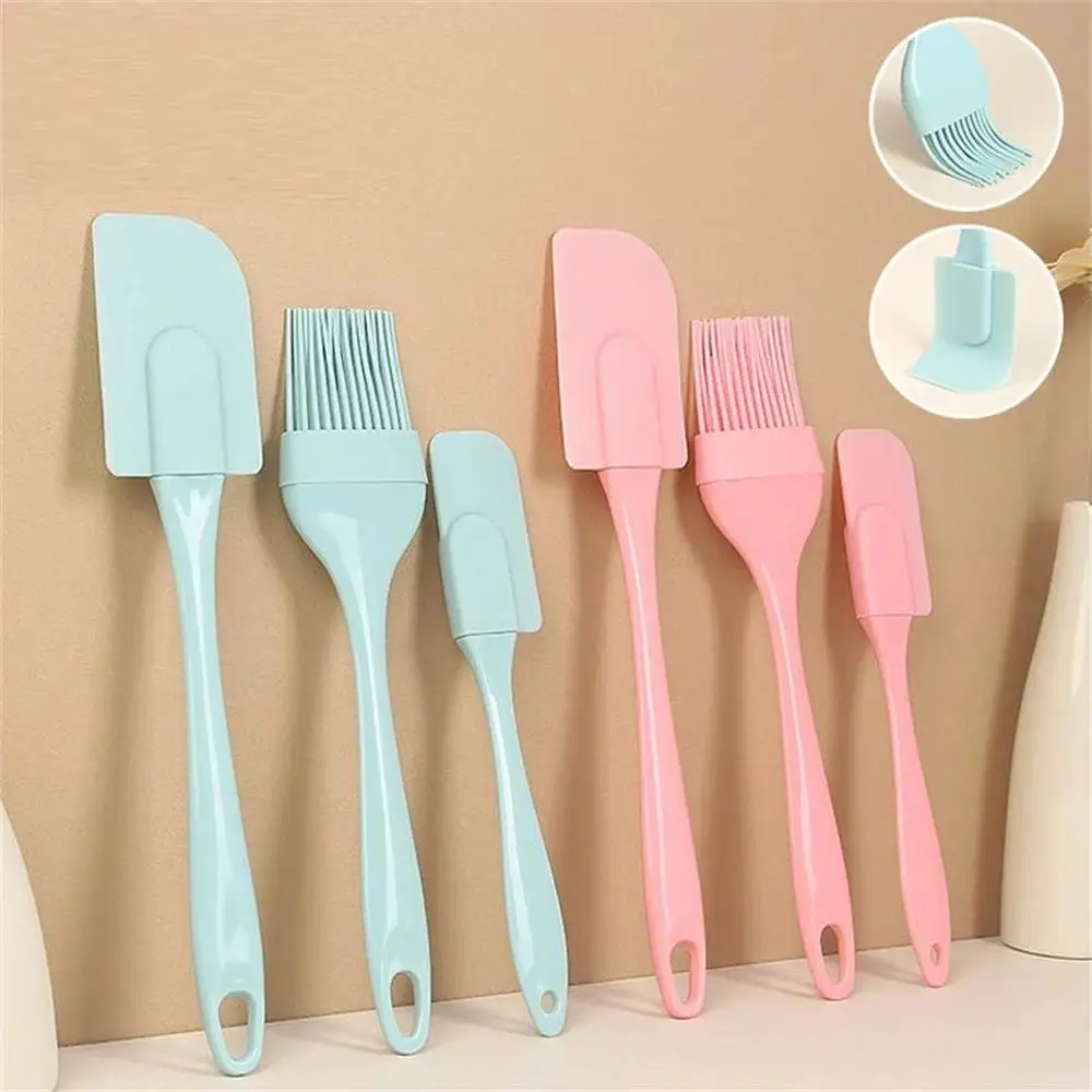 Pastry Brush Silicone - 3Pcs Non-Stick Silicone Cream Scraper Bread