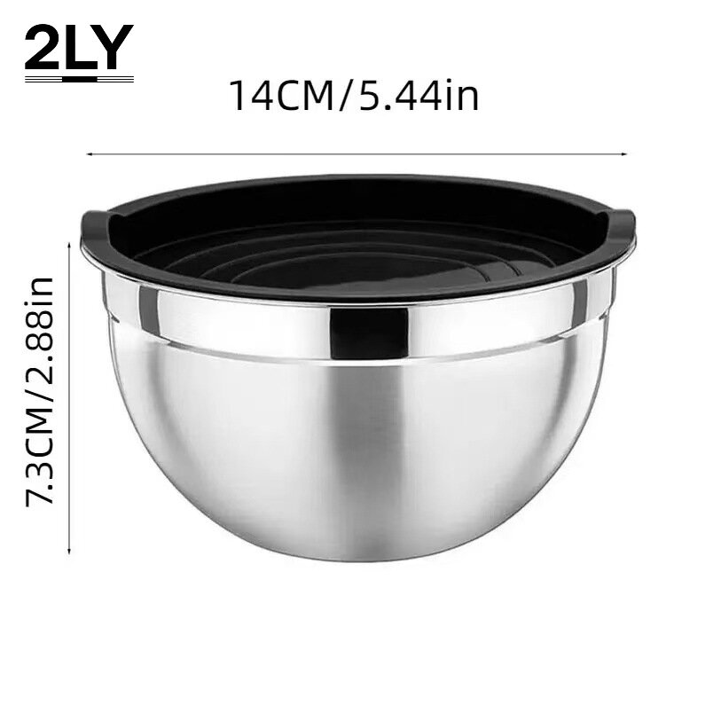 Kitchen Baking Cooking - Thickened Stainless Steel Mixing Bowls Set