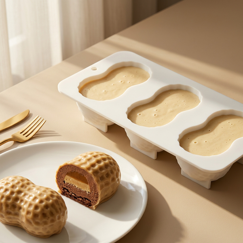 Kitchen Baking Tray - Peanut Silicone Mold Food Grade French