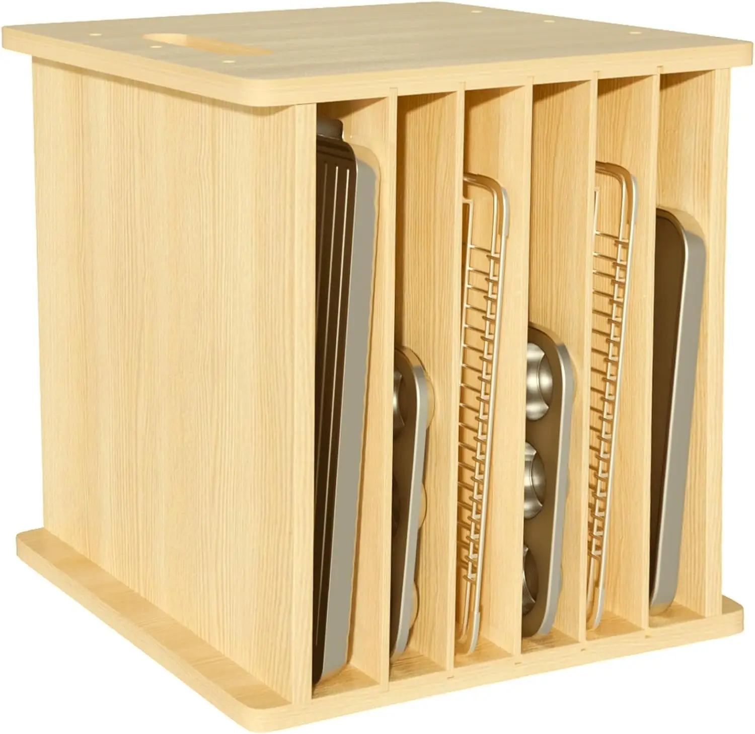 7 Tier Wooden Tray Dividers fo - Kitchen Baking Sheet Organizer review and price