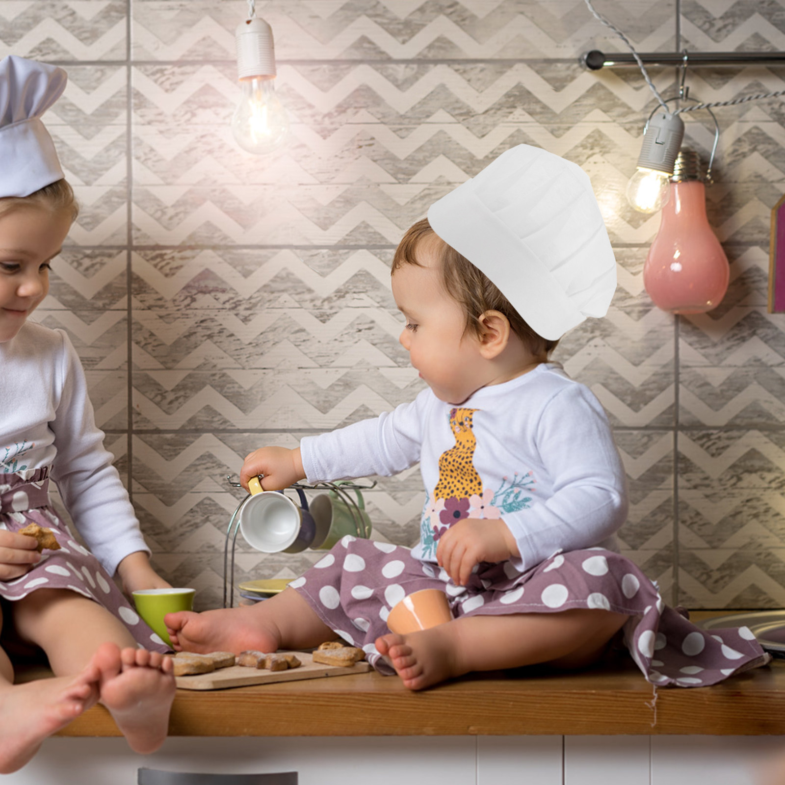 15Pcs Disposable Kids Chef Hat - Kitchen Baking Cooking review and price