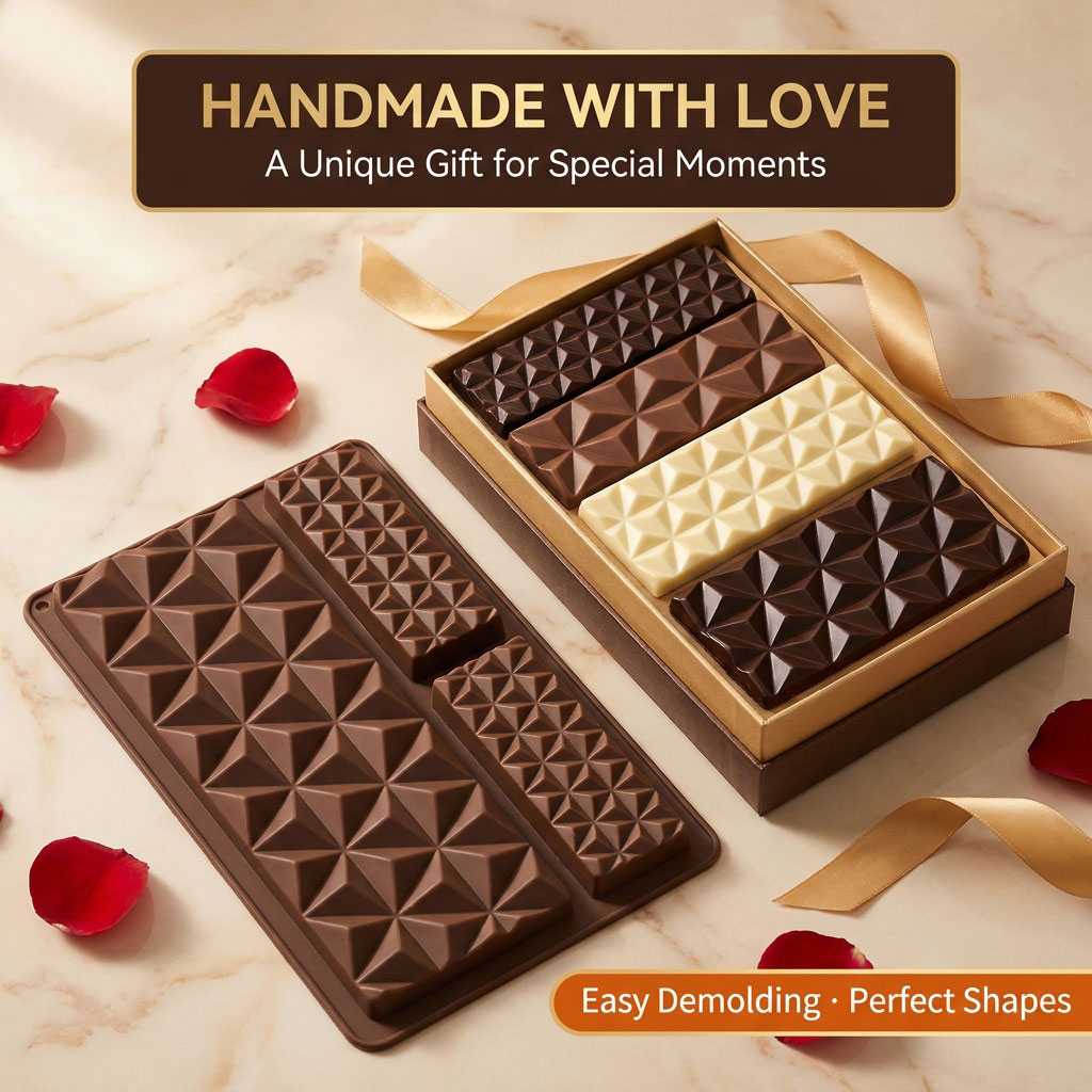 2-in-1 Silicone Chocolate Bar  - Kitchen Baking Tray review and price