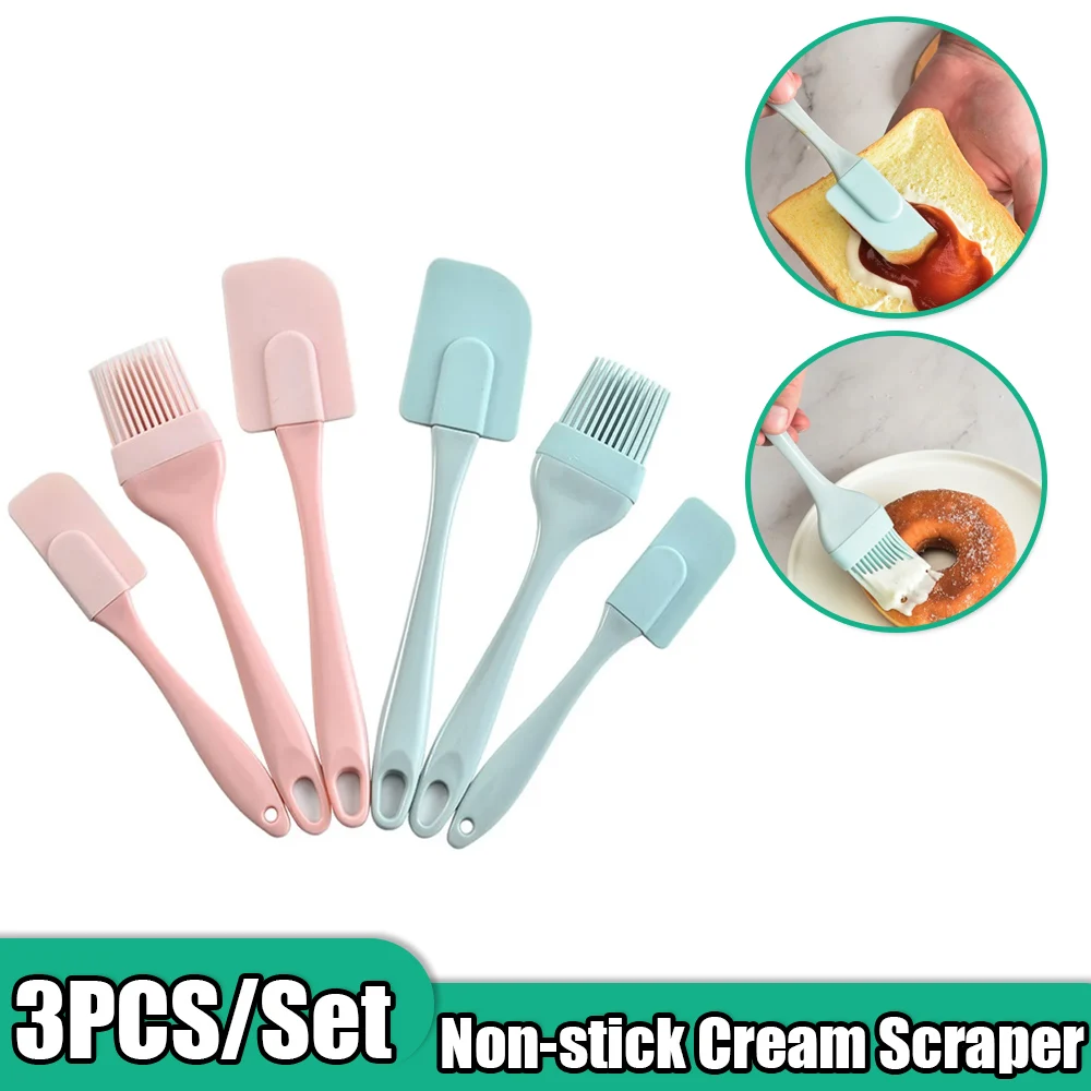 3Pcs Non-Stick Silicone Cream  - Pastry Brush Silicone review and price