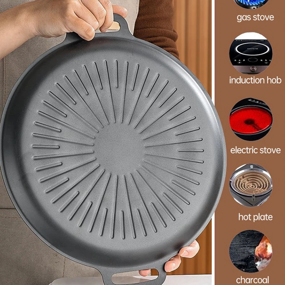 34CM Outdoor BBQ Grill Pan Non - Kitchen Baking Tray review and price