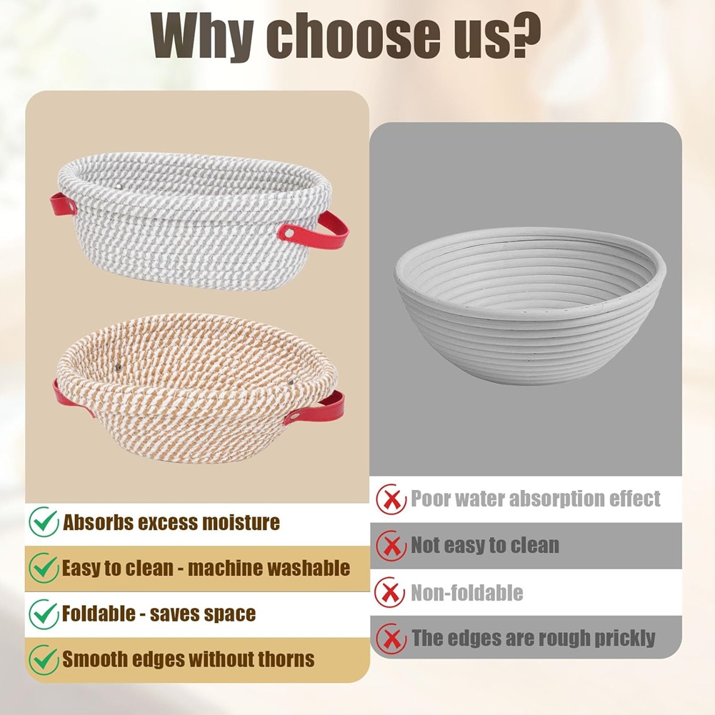 2pack Banneton Sourdough Bread - Proofing Basket Banneton review and price