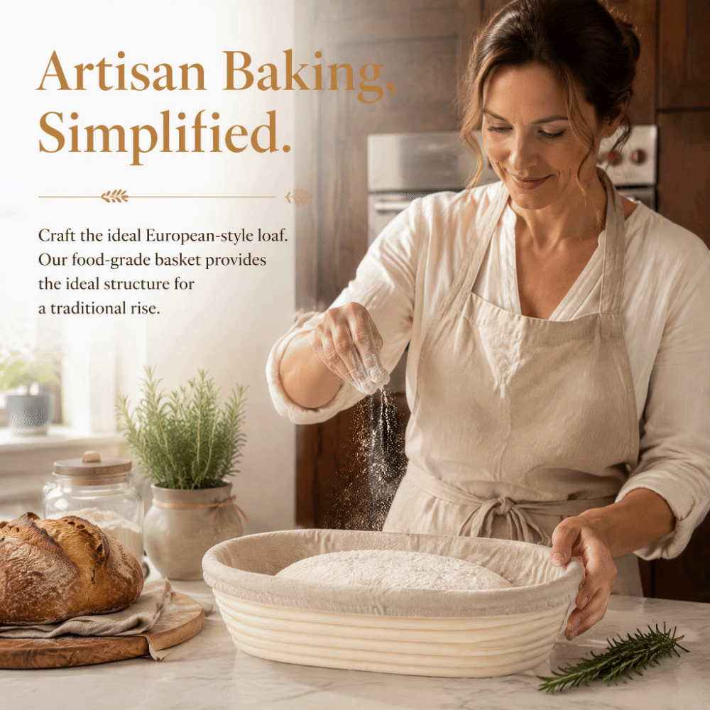 New Food Grade PP Bread Proofi - Proofing Basket Banneton review and price