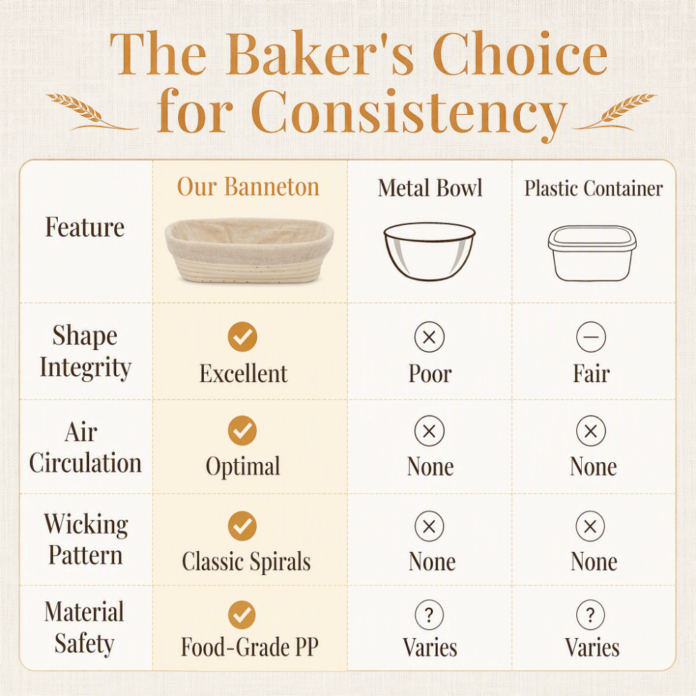 New Food Grade PP Bread Proofi - Proofing Basket Banneton review and price