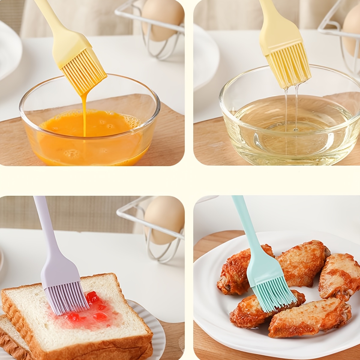 4Pcs Food Grade Silicone Oil B - Pastry Brush Silicone review and price