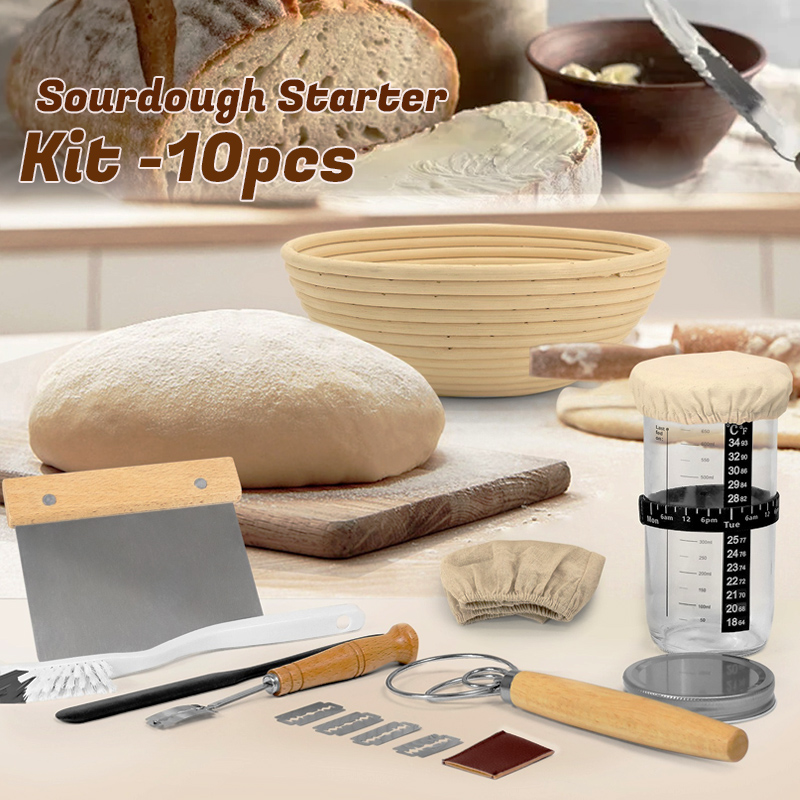650ml Sourdough Starter Kit Gl - Kitchen Glass Baking Set review and price