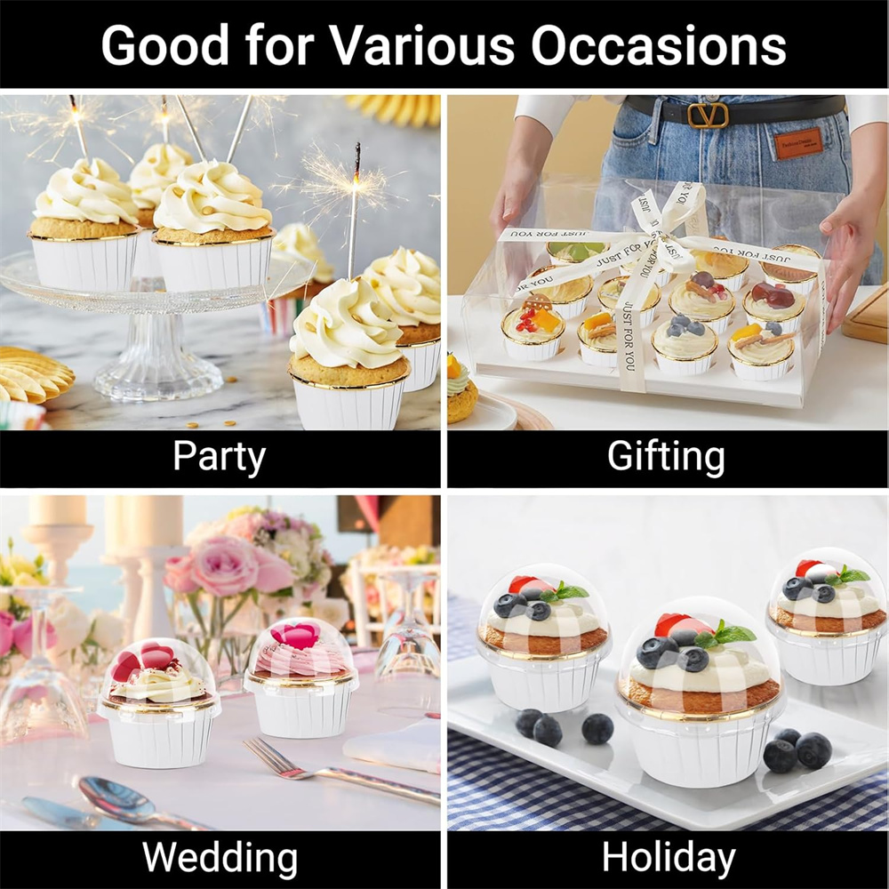 50 pcs Muffins Cup Paper Cupca - Kitchen Baking Paper review and price