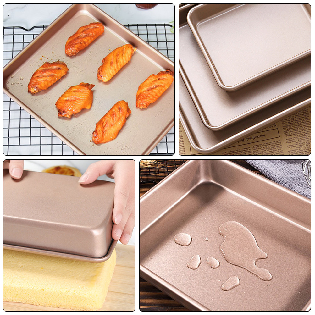 Non-Stick Square Cake Pan Baki - Kitchen Baking Tray review and price