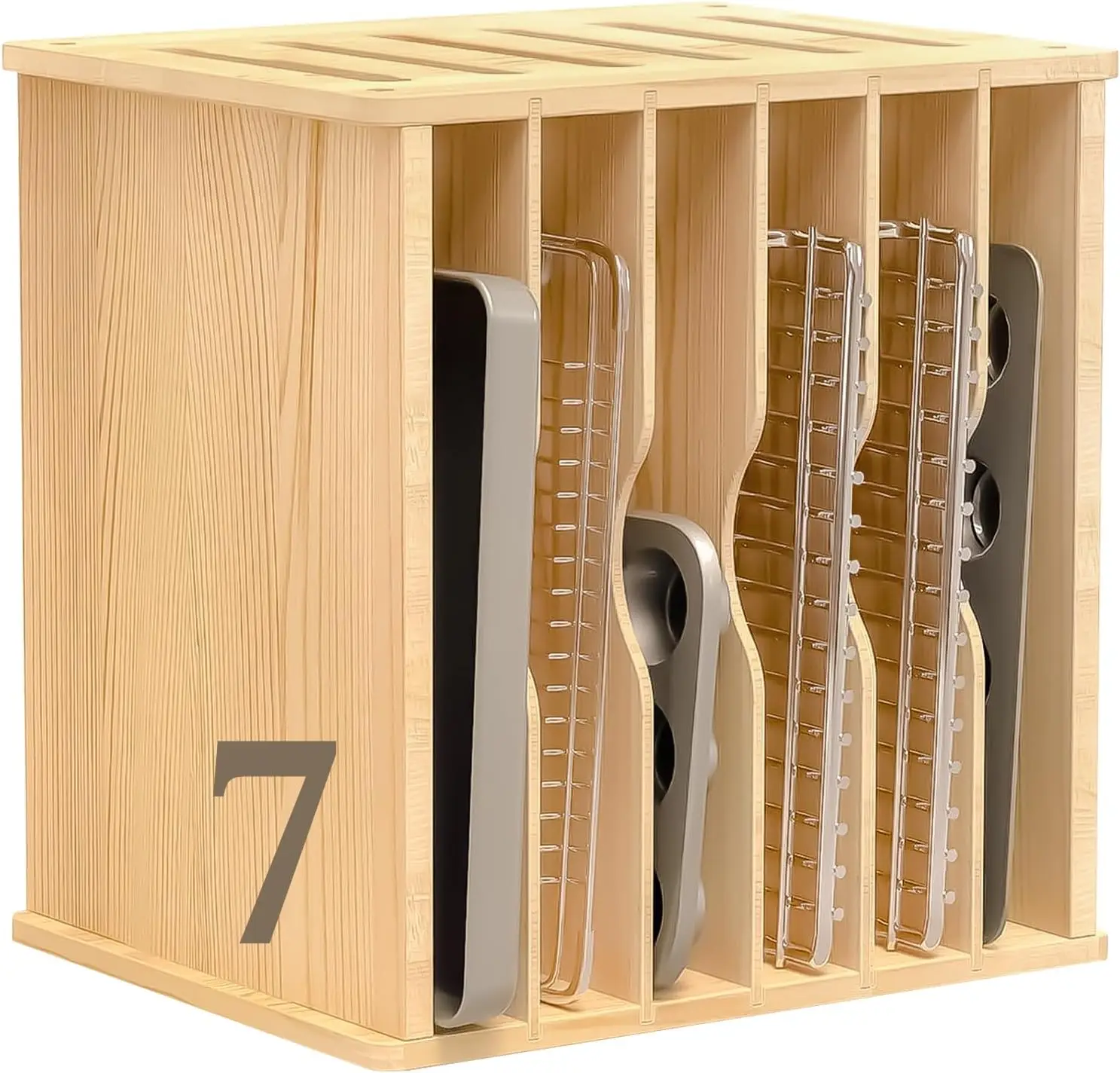 Wooden Tray Dividers for Cabin - Kitchen Baking Sheet Organizer review and price