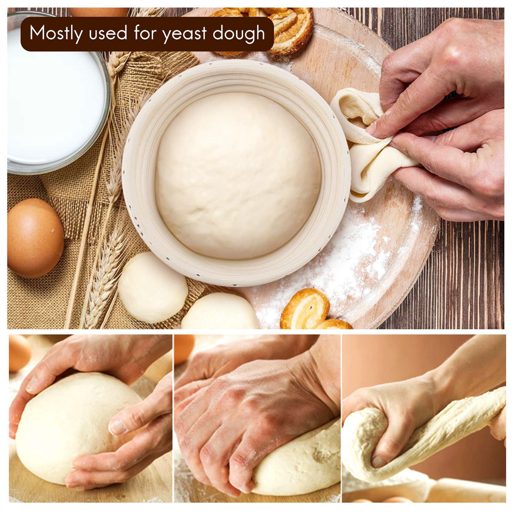 AT21-10 Inch Bread Proofing Ba - Proofing Basket Banneton review and price