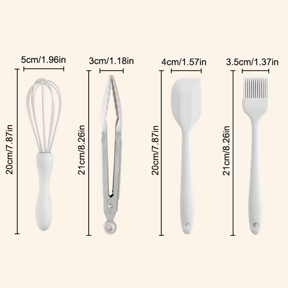 4Pcs Mini White Silicone Scrap - Pastry Brush Silicone review and price