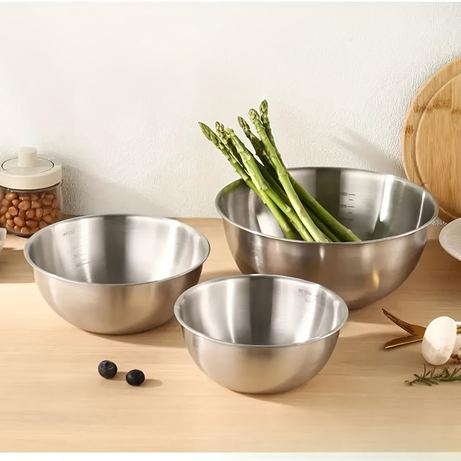 3pcs Stainless Steel Salad Bow - Kitchen Baking Cooking review and price