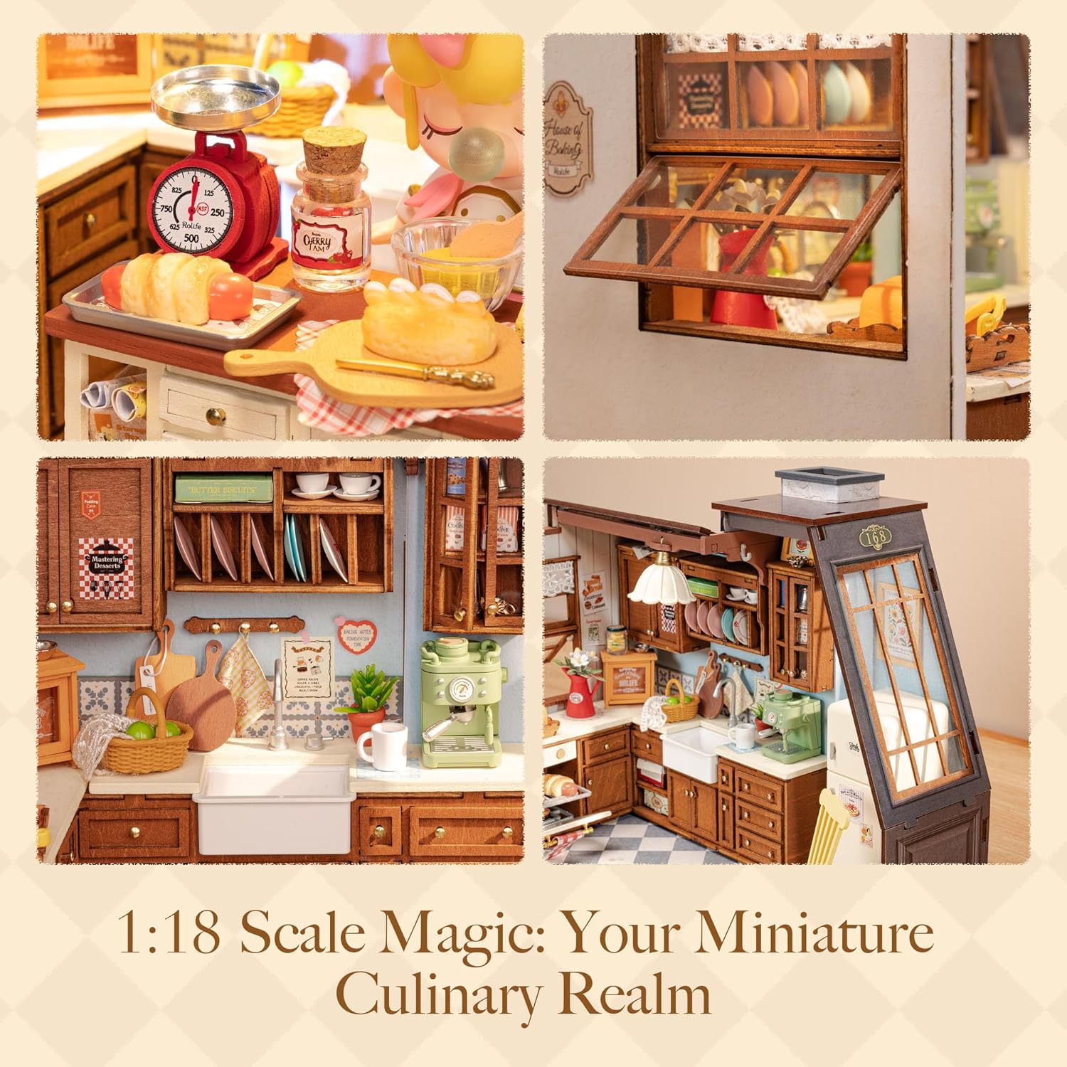 Robotime Baking Kitchen DIY Mi - Baking Kitchen Robotime review and price