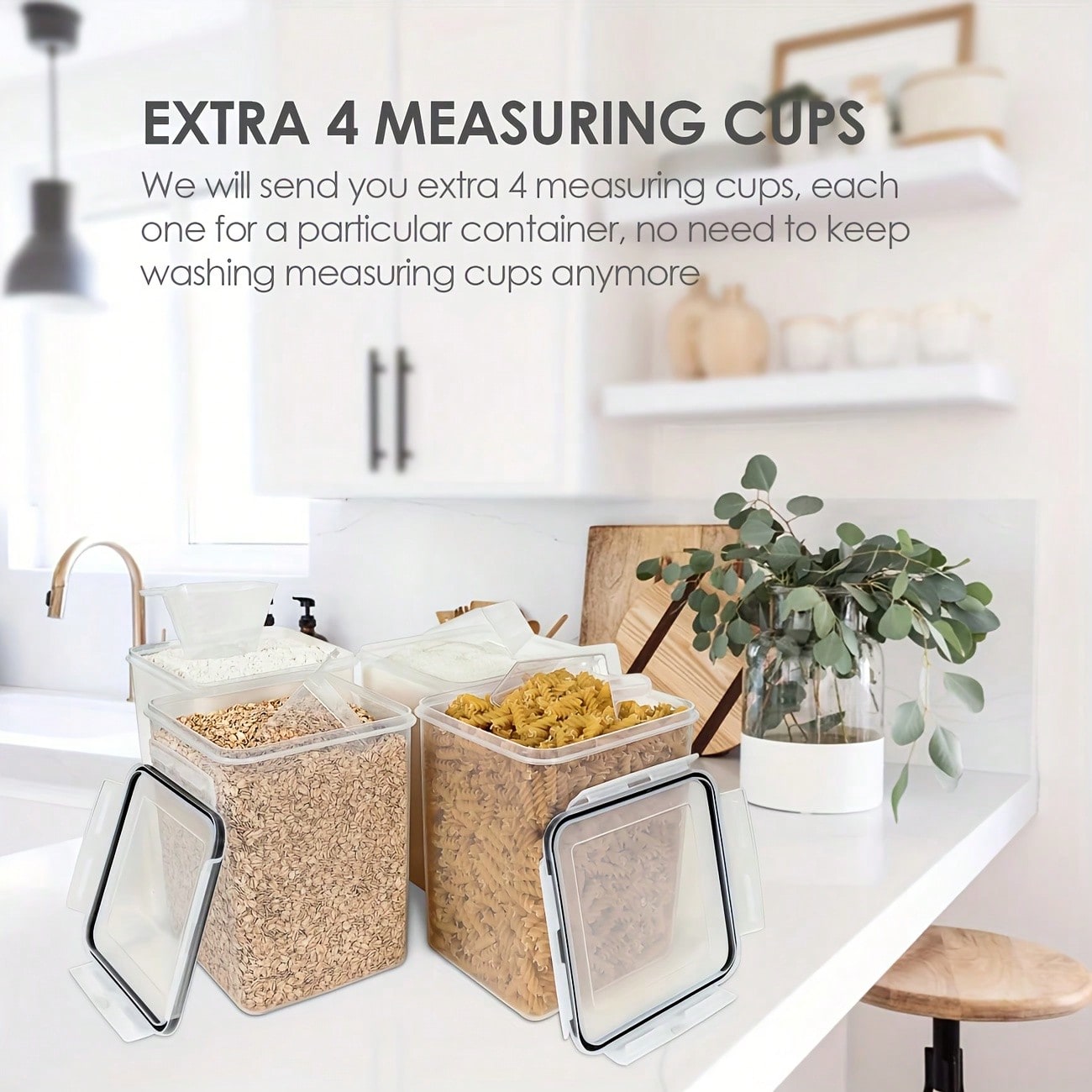 4PCS Large Food Storage Contai - Kitchen Glass Baking Set review and price