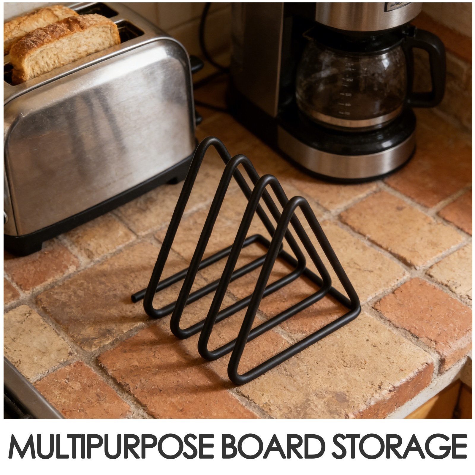 Triangle Cutting Board Holder  - Kitchen Baking Sheet Organizer review and price